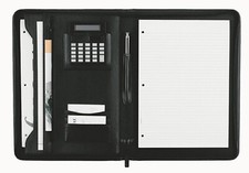 Filofax A4 Metropol Zipped Portfolio with Calculator, Black