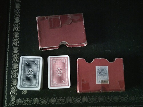 Vintage playing cards two box - playing,