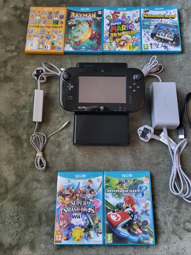 Nintendo wii console black - wii, u