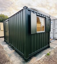 16ft x 8ft Site Office Canteen, Staff Changing Room, Shipping Container, 16x8ft