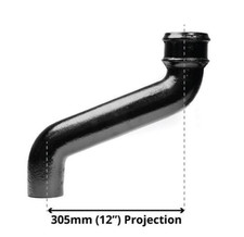 Cast iron offset downpipe - iron,