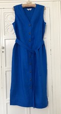 BODEN-Peacock blue belted 100%