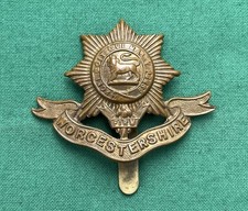 WW1, The Worcestershire Regiment  ~ 100% Genuine British Army Military Cap Badge