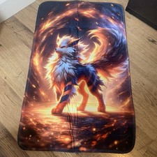 Arcanine Thin Rug Mat Pokemon Floor Bedroom Kids Gaming Gamer