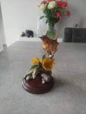 Vintage Country Artists Wren with Hypericum Fine Figure by Michael Abberley 