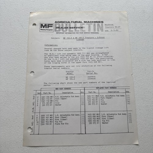 Massey ferguson 1982 154 - 1982, mf