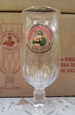  1 x  Brand New 2025 design Birra Moretti Pint Glass Genuine Free Postage