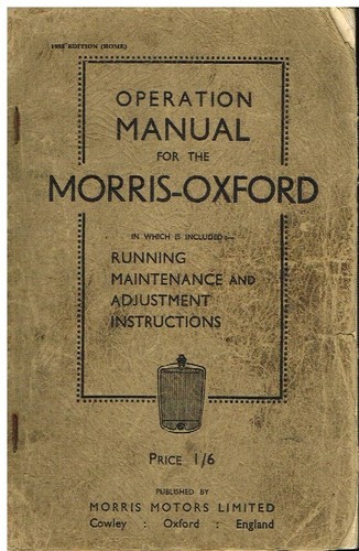 Morris oxford six cylinder - morris, six-cylinder