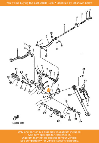 Yamaha nut self locking - yamaha, nut,