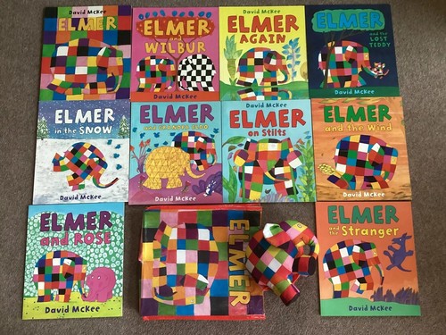 Elmer soft plush toy elehant - elmer,