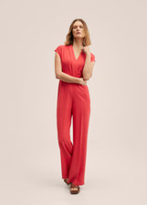Mango Wrap neckline jumpsuit