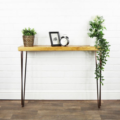 Console table solid reclaimed - console,