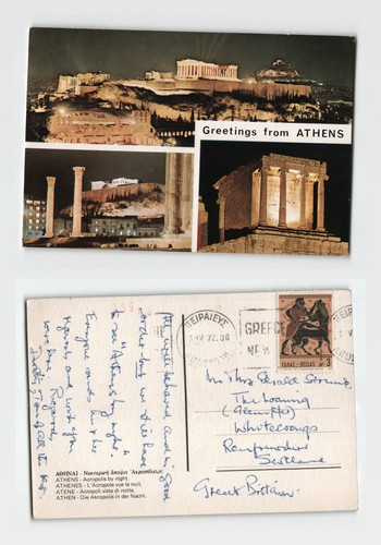 Postcard greetings from - postcard,