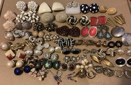 Clip earrings job lot - job,