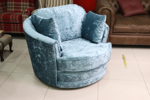 Display swivel chair blue - swivel,