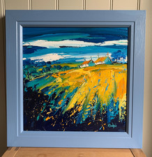 Lynn Rodgie original oil painting 'Fields of Yellow'