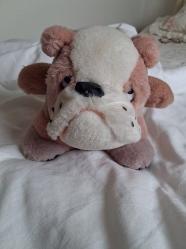 Vintage soft toy bulldog - soft,