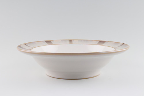 Denby truffle rimmed bowl - truffle,