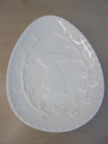 Lovely white decorative plate - lovely,