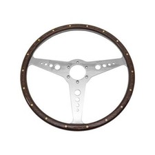MOTO-LITA 15" MK3 FLAT STEERING WHEEL DARK VARNISH