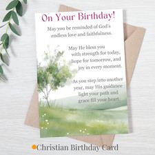 Christian Birthday Card for