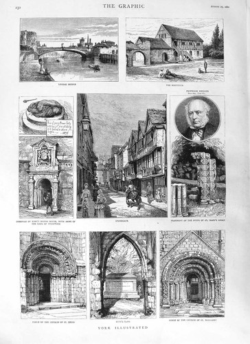 Original old antique - original, print