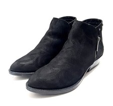 Wrangler Black Suede Genuine Leather Cowboy Style Ankle Boots Womens Uk Size 4