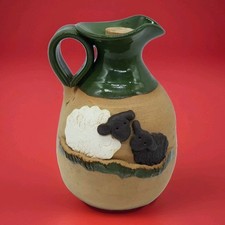 Lamb Sheep Ceramic Stoneware Jug Creamer Country Farmhouse Ornament