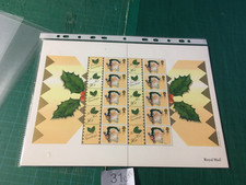 31 - CHRISTMAS 2000 CRACKERS POST OFFICE   SMILER SHEET - MNH