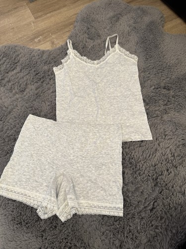 Primark lace trim pyjama set - trim,