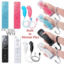 NEW Wii Remote Controller Nunchuck for Nintendo Wii / Wii U Console Motion Plus