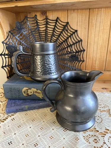Vintage black jug - black, tankard