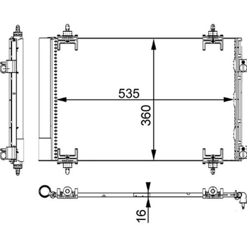 Mahle condenser for peugeot - for,