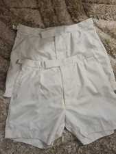 2 Pair Of British Royal Navy Shorts White