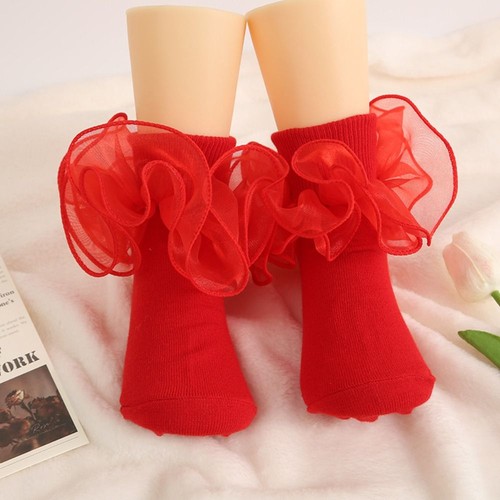Frilly children dance socks - frilly,