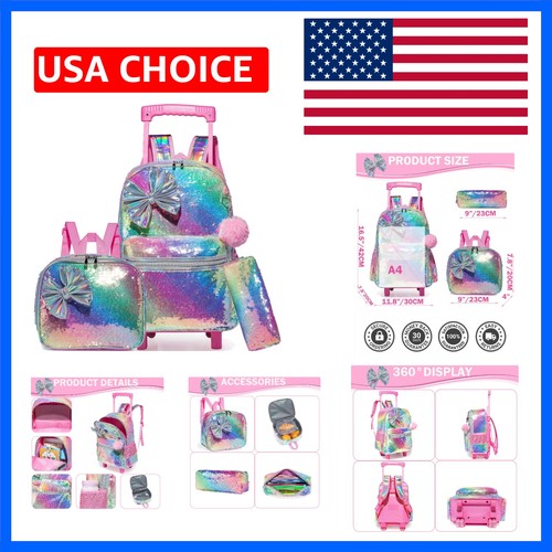 Bowknot rolling backpack for - rolling,