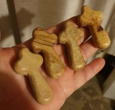 Olive Wood Pocket Prayer Comfort Cross