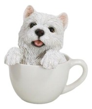 Realistic White Westie Dog in