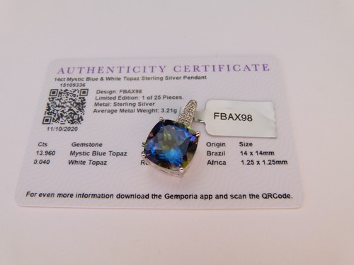 Gemporia 14cts mystic - 14cts, blue