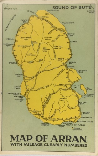 Vintage postcard scotland map - vintage,