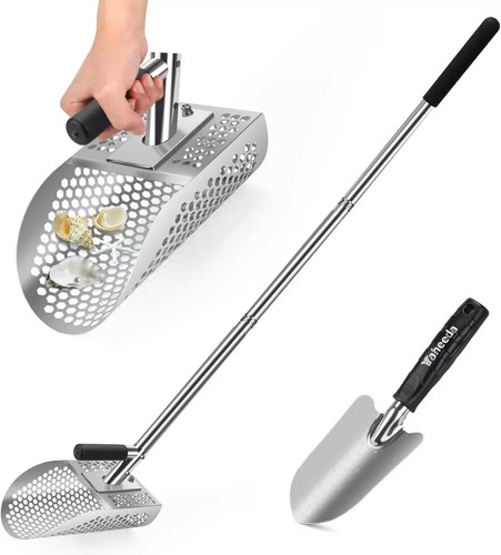 Long handle sand scoop - scoop, with