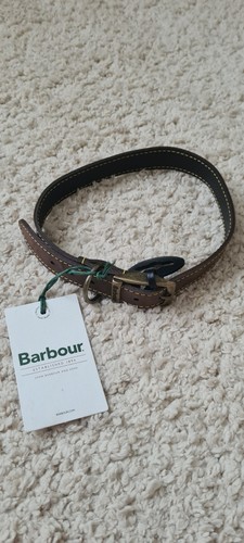 Barbour dog collar brown - dog,