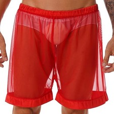 Men's Sexy Mesh Sheer Boxer
