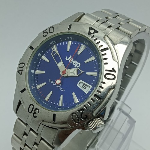 Jeep quartz blue dial - dial, diver