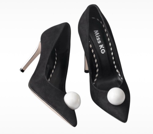 Miss black faux suede - kg,