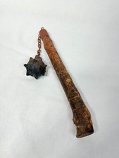 Vintage Wood Spike Flail Chain