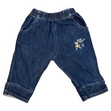 Vintage Y2K OshKosh B’Gosh Baby Jeans Teddy Bear 3-6M Embroidered Denim Pants