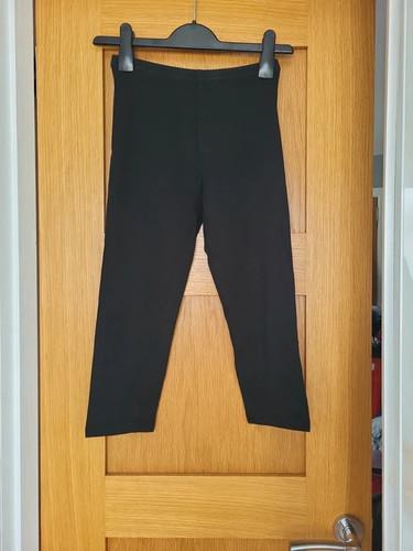 Black cotton cropped - cotton,
