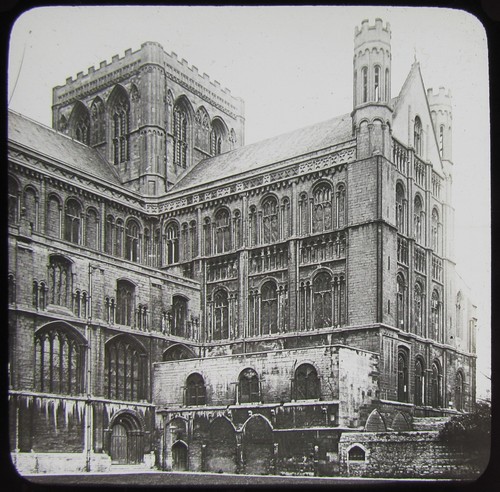 Glass magic lantern slide - glass,