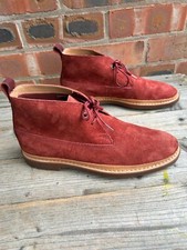 mens suede CLARKS desert boots - size uk 8.5 G BNWOB (ref 570 )